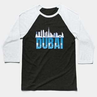 Skyline Serenity: Dubai Baseball T-Shirt